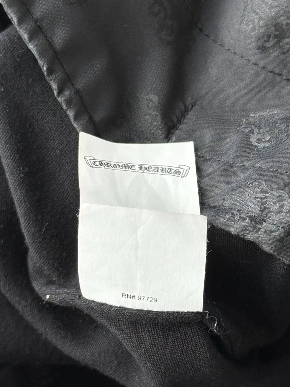 Chrome Hearts Matty Boy Black Chomper Track Jacket